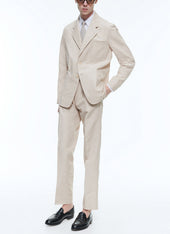 Linen And Cotton Chino Trousers