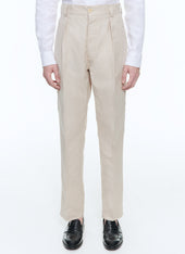 Linen And Cotton Chino Trousers
