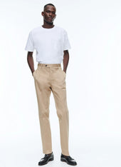 Organic cotton gabardine chino trousers