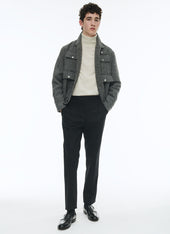 Organic cotton gabardine chino trousers