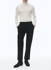 Organic cotton straight chino trousers