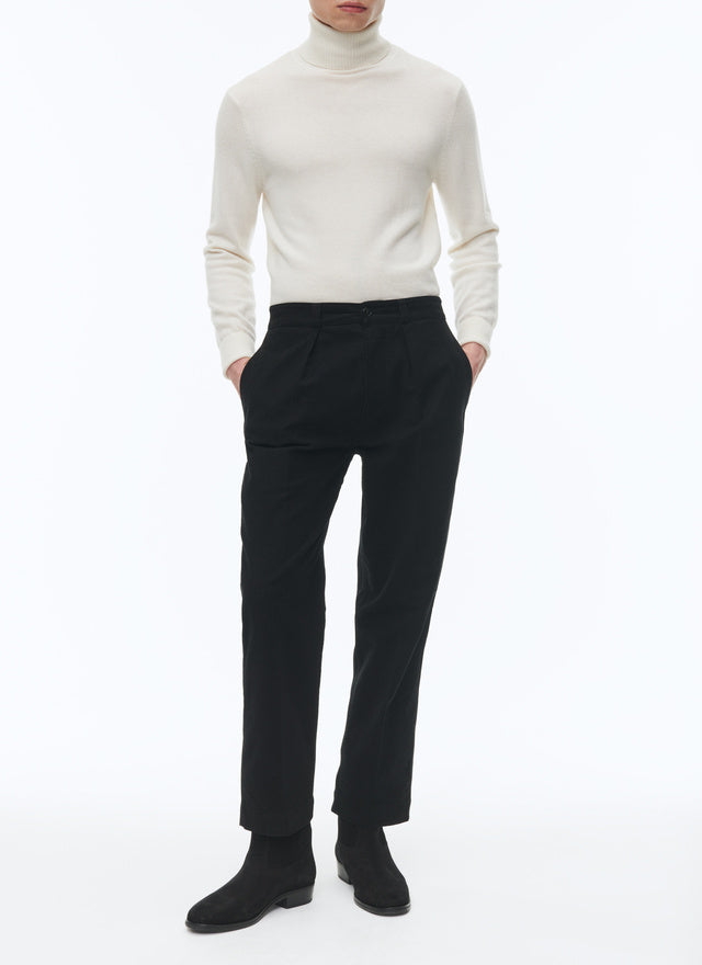 Organic cotton straight chino trousers