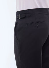 Cotton canvas fitted chino pants