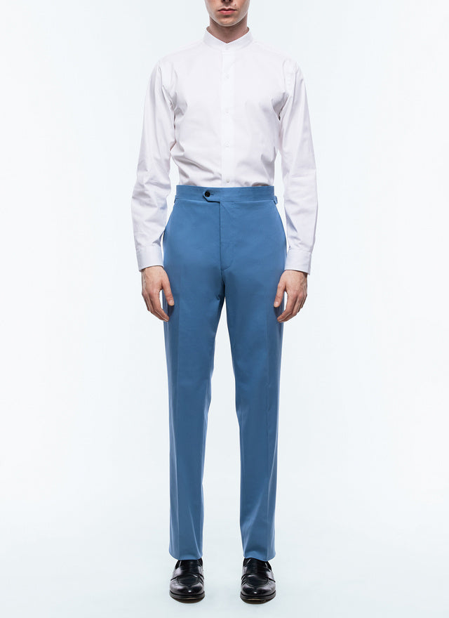 Organic cotton fitted chino pants