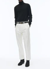 Organic cotton straight chino trousers