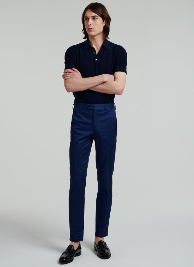 Cotton Gabardine Chino Trousers