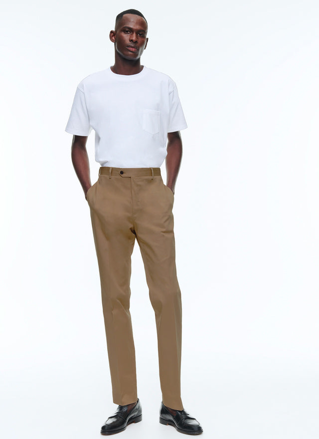 Cotton serge chino trousers