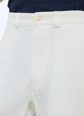 Straight Leg Cotton Serge Chinos
