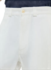 Straight Leg Cotton Serge Chinos