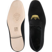 Church Sovereign slippers in black velvet