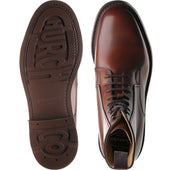 Church Wootton mens rubber-soled boots in brandy calf