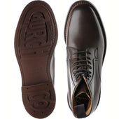Church Wootton mens rubber-soled boots in ebony calf