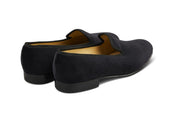 CHURCHILL VELVET SLIPPER - Black