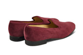CHURCHILL VELVET SLIPPER - Burgundy
