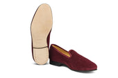 CHURCHILL VELVET SLIPPER - Burgundy