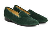 CHURCHILL VELVET SLIPPER - Green