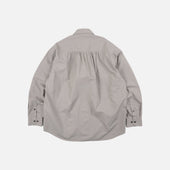 Cigarette Pocket Typewriter Shirt Mud