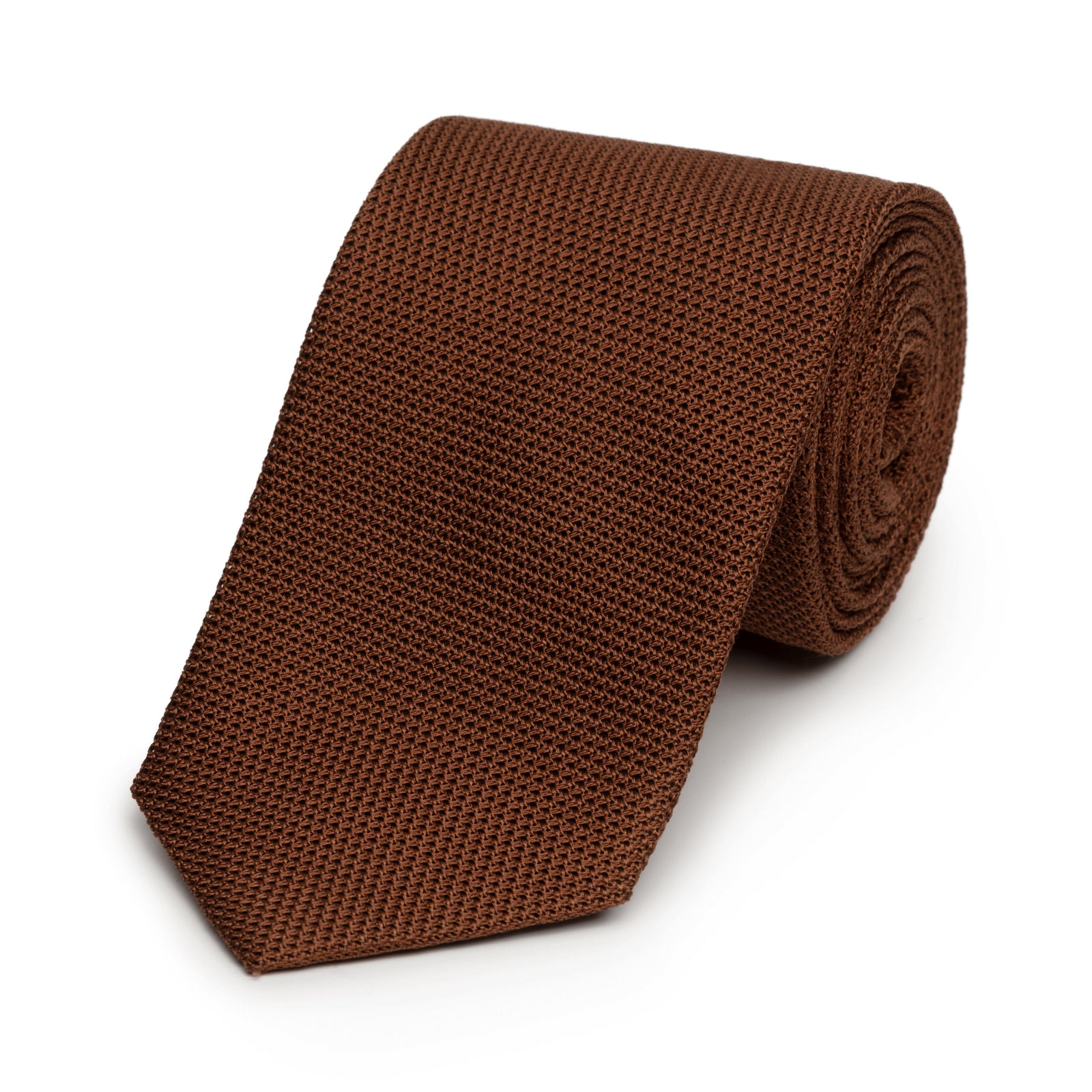 Cinnamon Grenadine Silk Tie