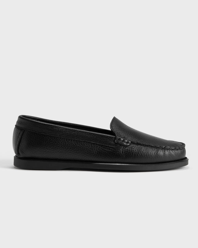 City Loafer Deerskin - Black