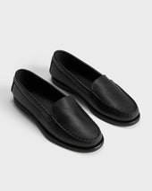 City Loafer Deerskin - Black