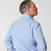Classic Fit Small Gingham Check Cotton Shirt With Cut Away Collar Double Cuff