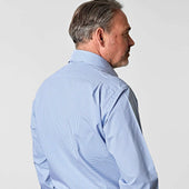 Classic Fit Small Gingham Check Cotton Twill Shirt With Classic Collar Double Cuff