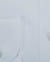 Classic Fit Diamond Cotton Shirt With Cut Away Collar Two Button Cuff