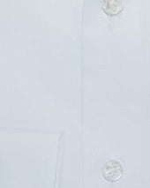 Classic Fit Plain Fine Satin Stripe Cotton Shirt With Cut Away Collar Two Button Cuff