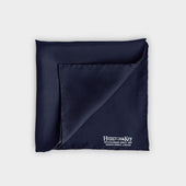 Classic Navy Silk Pocket Square