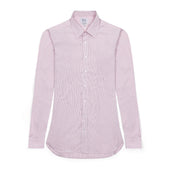 Classic Fit Exclusive Budd Stripe Double Cuff Shirt In Pink