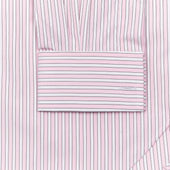Classic Fit Exclusive Budd Stripe Double Cuff Shirt In Pink