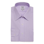 Classic Fit Puppytooth Fine Twill Button Cuff Shirt in Lilac