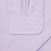 Classic Fit Puppytooth Fine Twill Button Cuff Shirt In Lilac