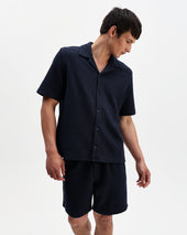 Clayland Textured Waffle Short Sleeve Shirt