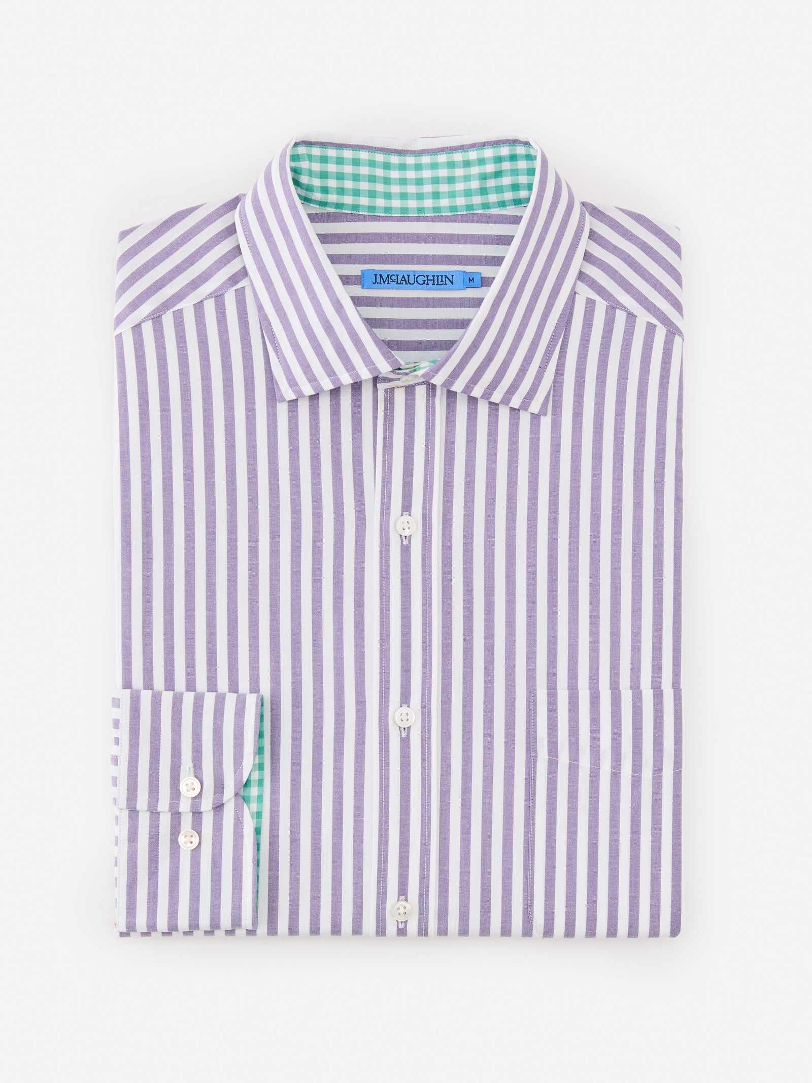 Purple White Bengal Stripe Club Classic Fit Shirt Men S Shirts J Mclaughlin