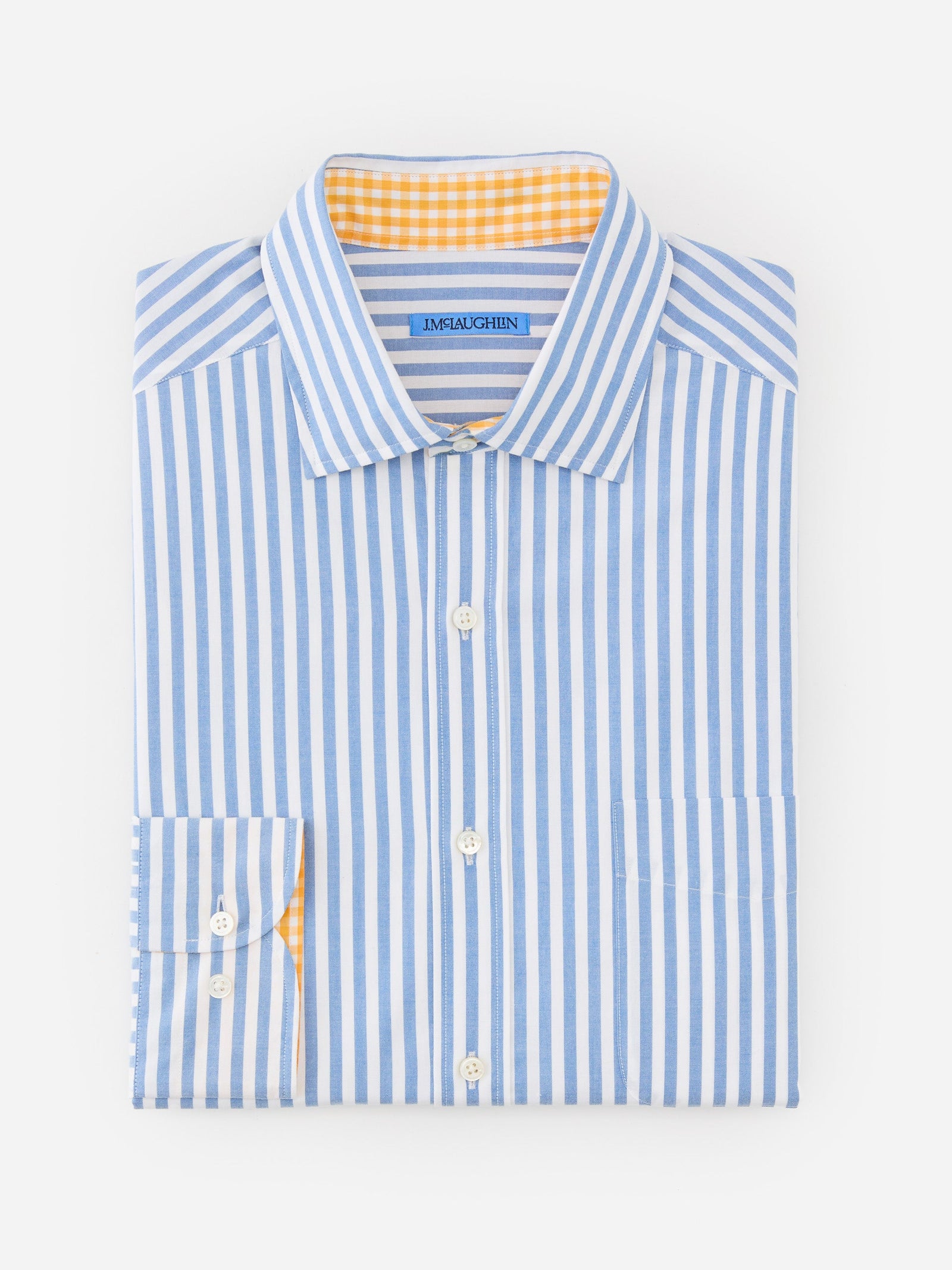 White Bengal Stripe Club Classic Fit Shirt Men S Shirts J Mclaughlin