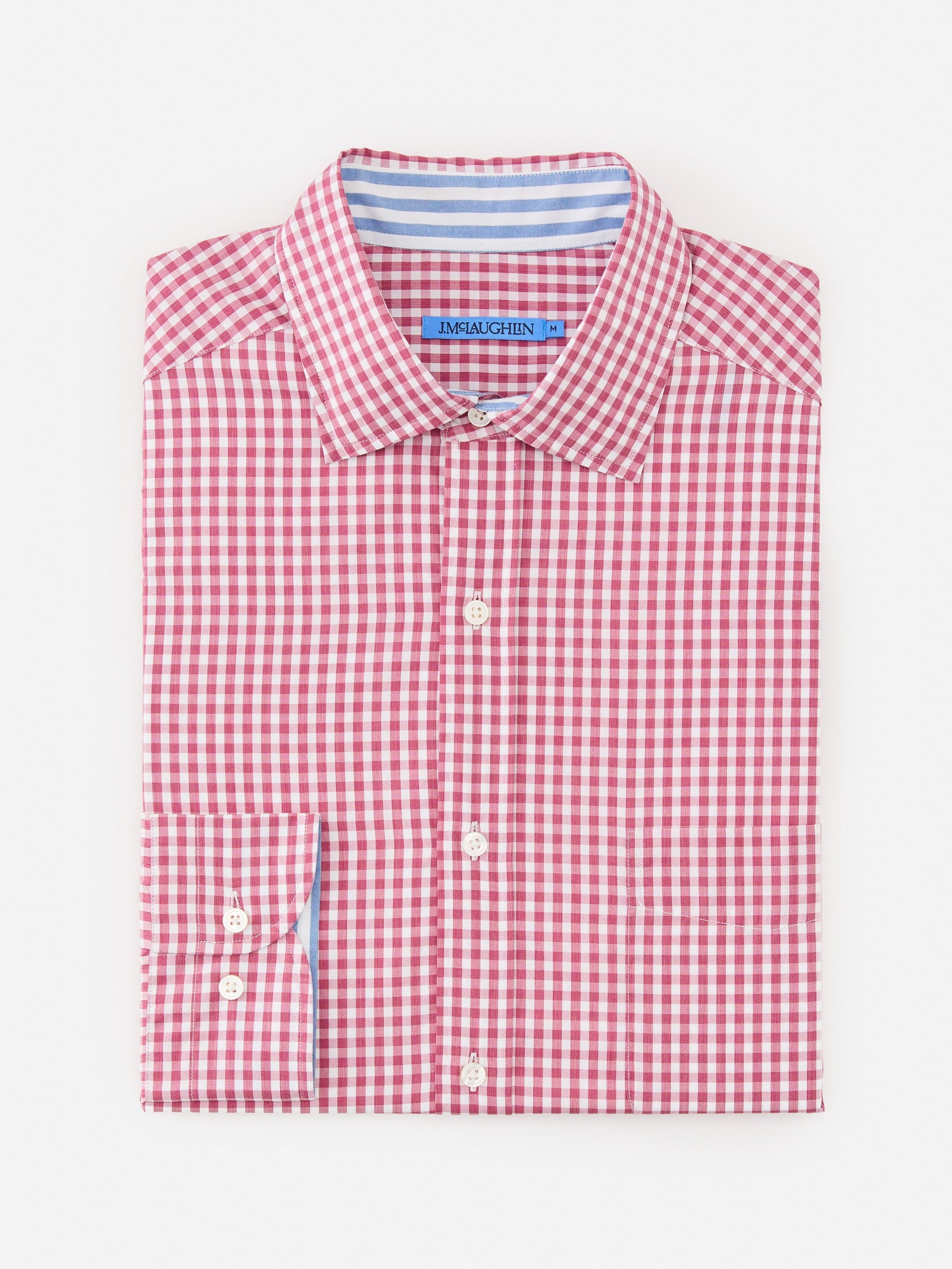 Red White Gingham Club Classic Fit Shirt Men S Shirts J Mclaughlin