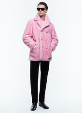 Double Breasted Faux Fur Coat