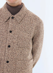 Blended wool tweed jacket