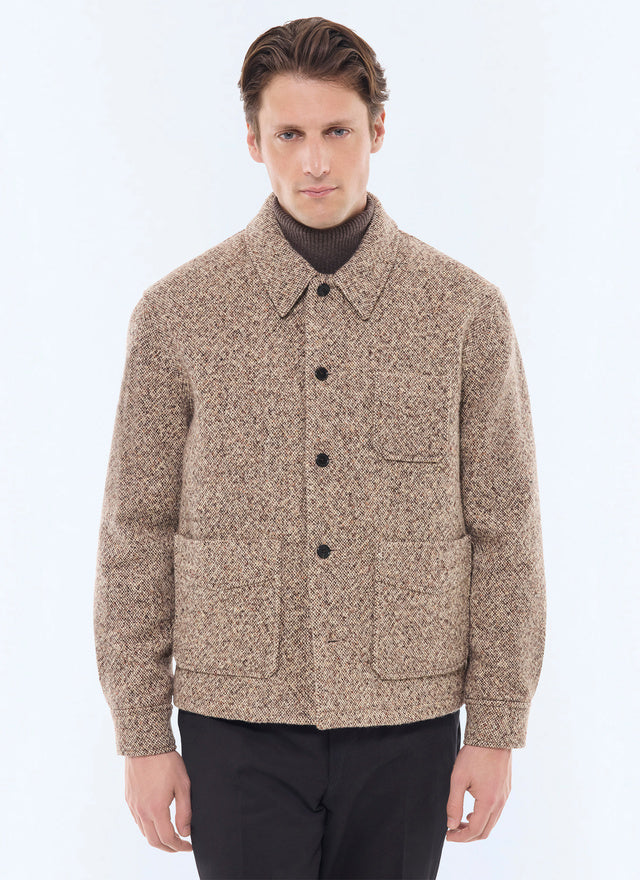 Blended Wool Tweed Jacket