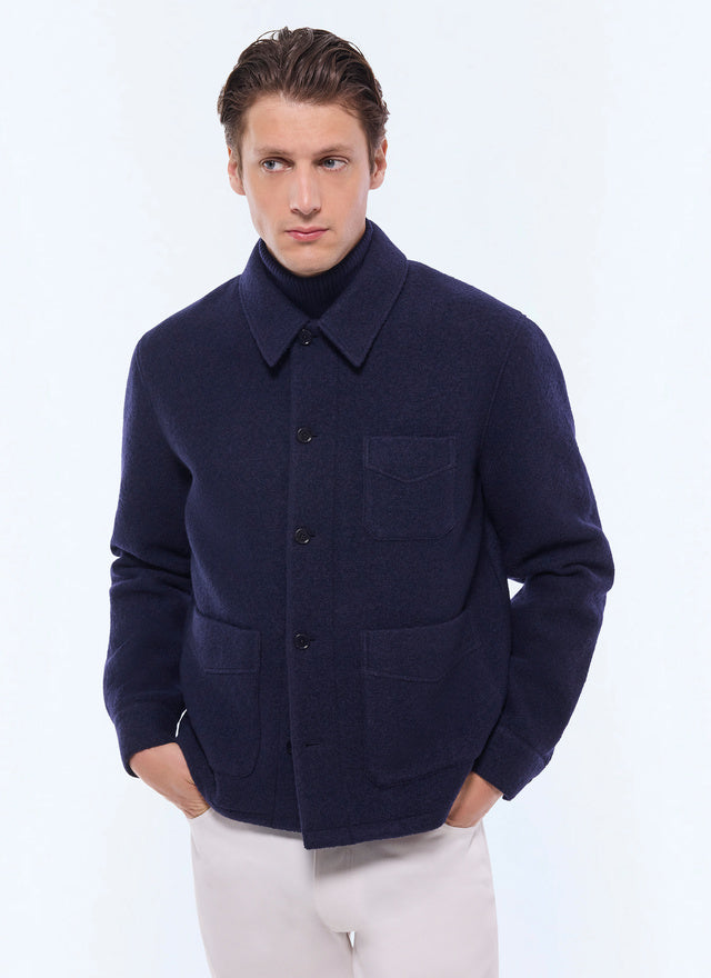 Felted wool duffle jacket