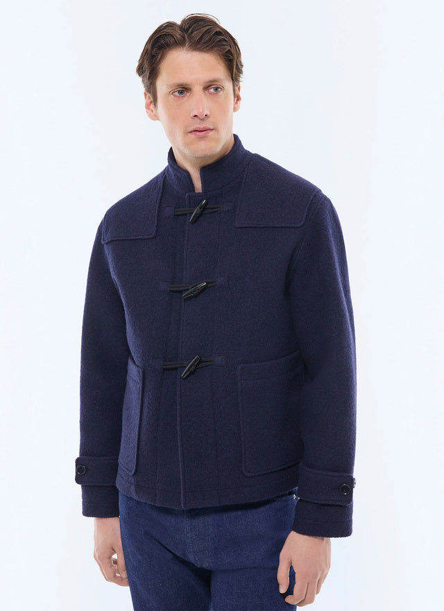 Short Felted Wool Duffle Coat