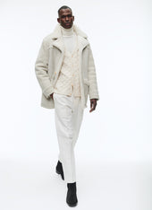 Sheepskin 3 Button Coat