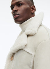 Sheepskin 3 Button Coat