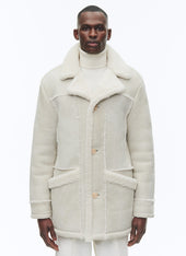 Sheepskin 3-button coat