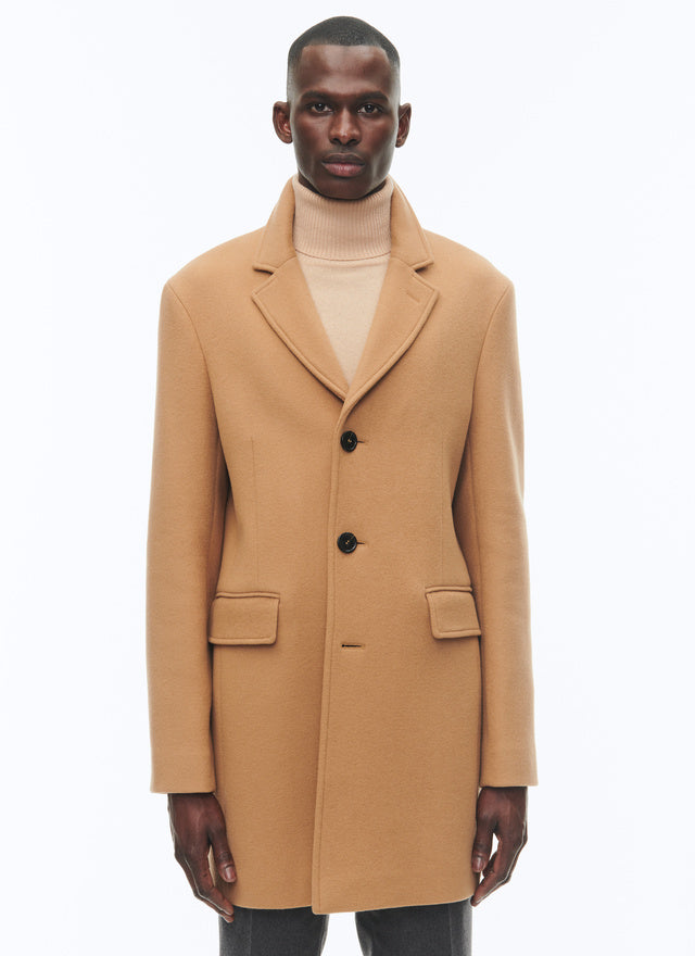 Wool Broadcloth Fitted Coat