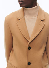 Wool Broadcloth Fitted Coat