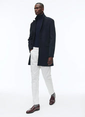 Wool Broadcloth Fitted Coat