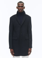 Wool Broadcloth Fitted Coat