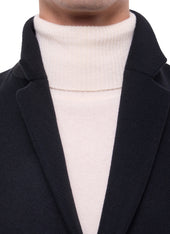 Coat In Wool And Cashmere